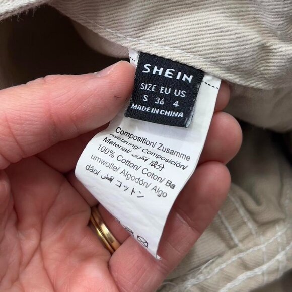 Cargo Pants Jeans High Waisted Tan Streetwear Skater Size S - Picture 3 of 5